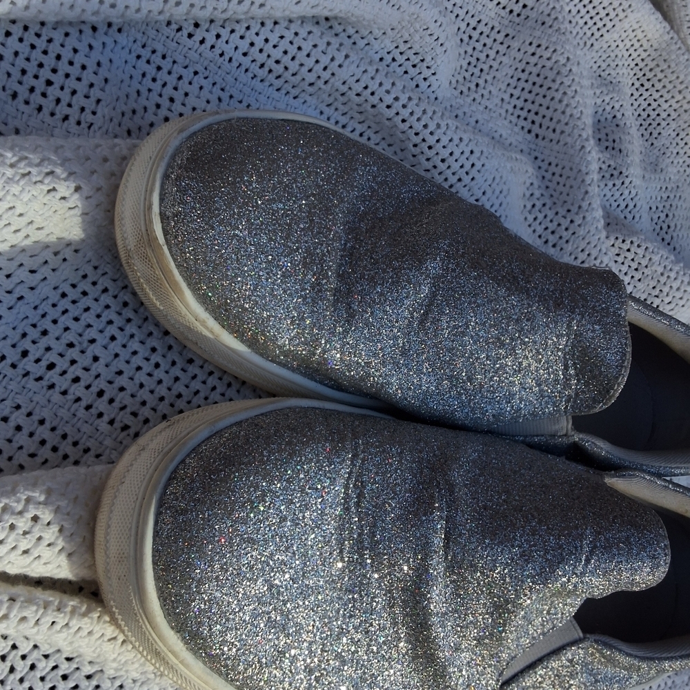 Matisse Silver Glitter sneakers 9.5 - Picture 11 of 12